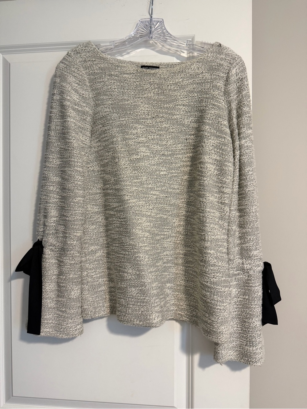Club Monaco sweater with flare tie sleeve